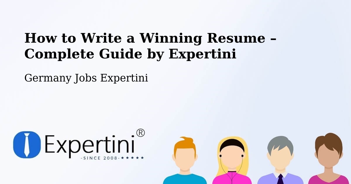 Resume Writing Guide for Job Seekers – Weng - Weng, Germany Jobs Expertini